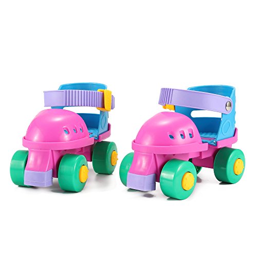 My First Skates Adjustable Roller Skates For Kids - 4-Wheel Learning Skates Ages 3-6