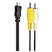 TOOGOO Micro-USB Male to 2 RCA Male AV Audio Video Adapter Cable for Samsung Android