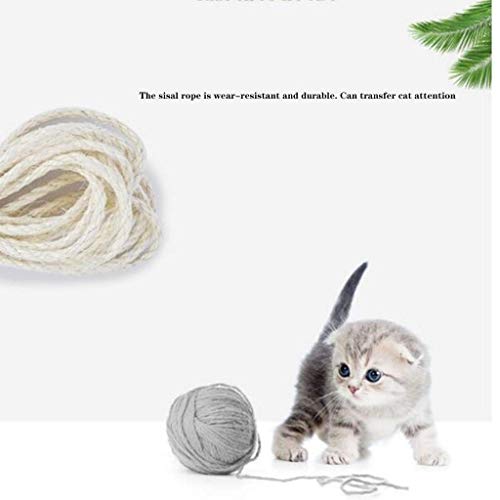 FTFDTMY-Double-Nest-Cat-Klettergerst-kleine-Sisal-Column-Jump-Platform-Kratzbaum-Haushaltsspielzeug-Cat-Scratch-Board-Yan-Farbe-Grau
