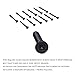 PNP111902 Myard 2PCs Black Anti-UV Solid Deck Railing Connectors for 2x4 (Actual 1.5x3.5) Inches Stair Wood Handrail, Sturdy Nylon with 304 Stainless Steel Coating Hardness 12.9 Screws for Wood Post