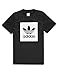 adidas Originals Men's Tops Blackbird Logo Tee, Black/White, Small