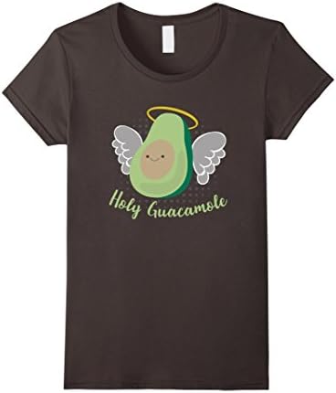Women's Holy Guacamole! Funny Halo Angel Avocado T-Shirt Medium Asphalt