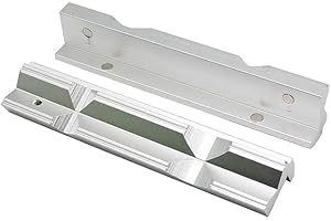 VIGAN 2PCS/Set 4 Inch Or 6 Inch CNC Milling Steel Vise Hard Jaw Fixture V-Type Jaw Aluminum Alloy Milling Kit (2PCS 150MM(6"))