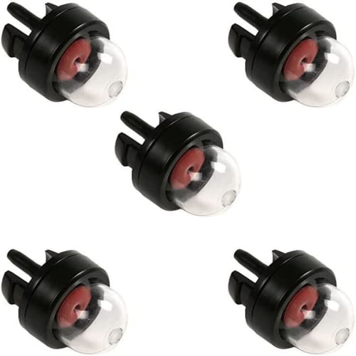 DRILAX 5 Pcs Petrol Snap in Primer Bulb Fuel Pump Kit for Stihl Ryobi Walbro Husqvarna Poulan Ryobi Homelite Toro Craftsman Blower Weedeater Trimmer 8Z060 Chainsaw Carburetor Sears, Echo, Troy Bilt