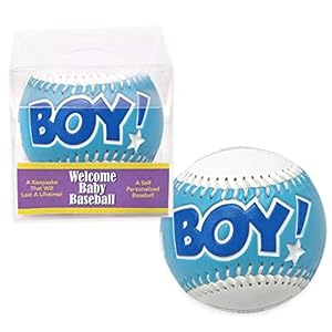 “IT’S A BOY” Baseball -BIRTH ANNOUNCEMENT/Keepsake/GIFT/BLUE – INCLUDES DISPLAY BOX/Shower/CHRISTENING/NEW BABY GIFT