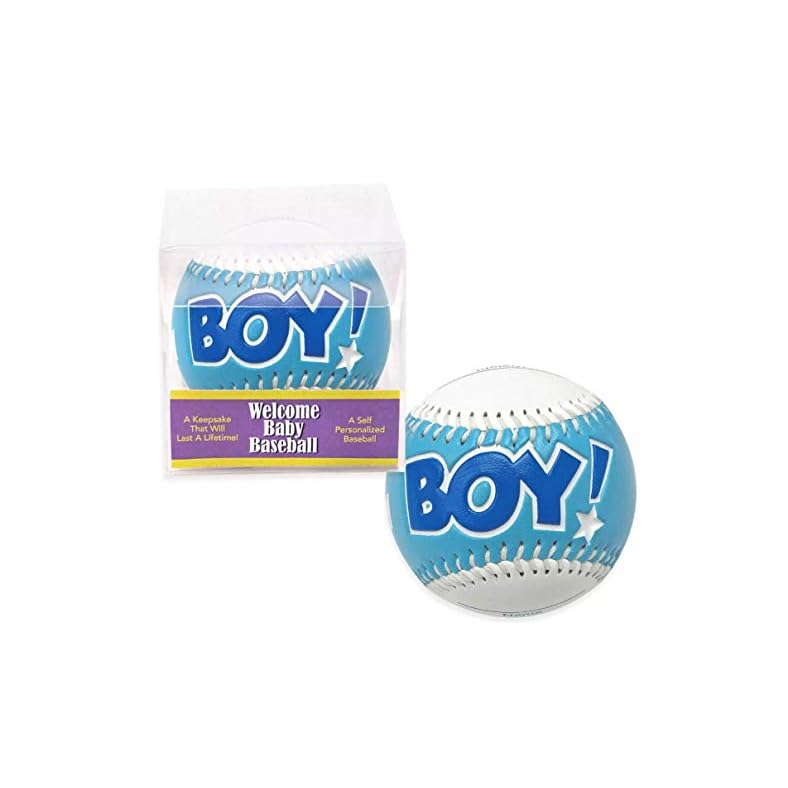 “IT’S A BOY” Baseball -BIRTH ANNOUNCEMENT/Keepsake/GIFT/BLUE – INCLUDES DISPLAY BOX/Shower/CHRISTENING/NEW BABY GIFT