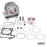 GOOFIT Performance Big Bore Cylinder Kit GY6 80cc 47mm for 139QMB ATV Scooter Moped Go Kart