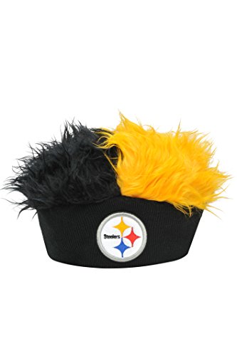 NFL New Orleans Saints 2 Color Flair Hair Beanie, Black, One Size