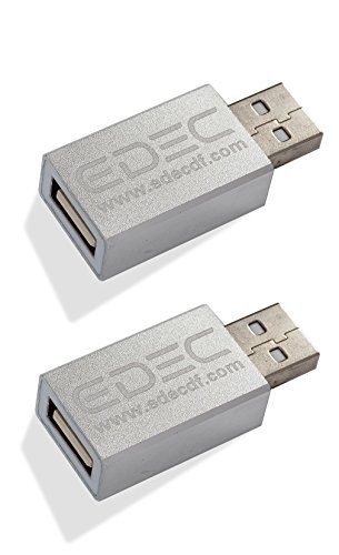 USB Data Blocker for Secure Hi-Speed Charging, 2-Pack