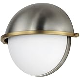 Maxim Lighting 12418SWSNSBR Duke - 1 Light Wall Sconce-7.5 Inches Tall and 9.5 Inches Wide, Finish Color: Satin Nickel/Satin 