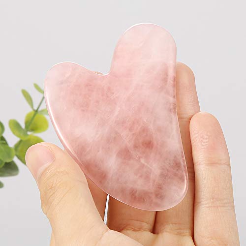 Face Jade Roller Gua Sha Set Facial Natural Stone Massager Anti-Aging Roller Body Eyes Neck Lymphatic Drainage Tool… - Image 5