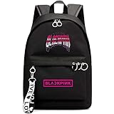 Youyouchard Kpop BLACKPINK Backpack JISOO JENNIE ROSE LISA Backpack Kpop Gift Merchandise Daypack Laptop Bag College School Bookbag(BLACKPINK 1 (Black))