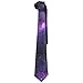 NVJUI JUFOPL Space Galaxy Shimmering Polyester Silk Business Gentleman Tie Necktie