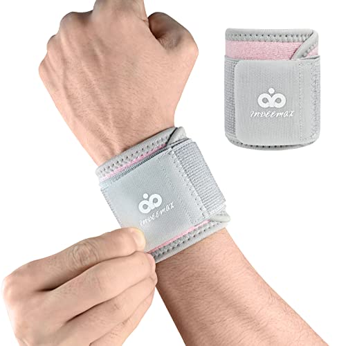 INDEEMAX Wrist Support Brace, 1 Pack Men Women Adjustable Compression Hand Wrist Brace Wraps Straps for Tennis,Gym,Sport,Carpal Tunnel Pain Relief,Tendonitis,Arthritis