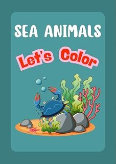 Livro Sea Animals: Let’s Color