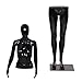 Giantex Female Mannequin Stand Dress Form Egghead Plastic Full Body Display with Base, 6 Ft (Black,Casual Two Hands Mannequin)