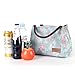 Buringer Reusable Insulated Lunch Bag Cooler Tote Box Meal Prep for Men & Women Work Picnic or Travel （Blue Flamingos）
