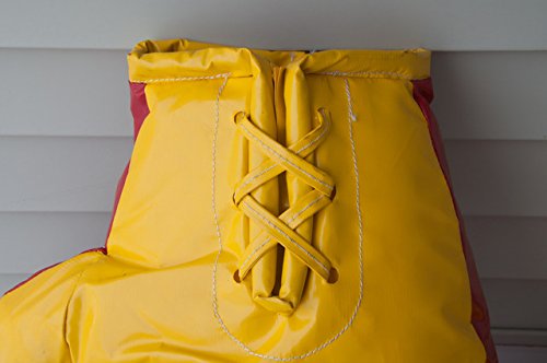 Giant Boxing Gloves for Bounce House Inflatables, Commercial Quality Low Density Foam and Double Stitched Vinyl, Replacement for Interactive Inflated Boxing Ring (Red & Yellow Pair, Cosmetic Blemish)