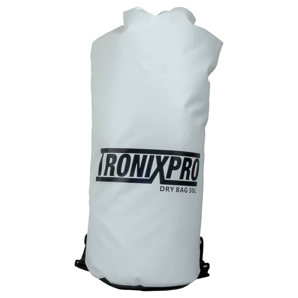 Tronixpro Unisex's Dry Fishing Tackle Bag, White, 30L TDB30
