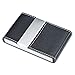 MaxGear PU Leather Business Card Holder Name Card Case Credit Card Holder Magnetic Shut Double side open Card Case Professional Business Card Holder for both men and women, Black