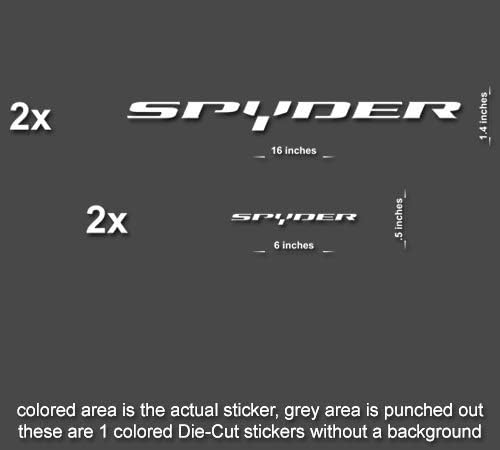 4X Can-am Spyder BRP Stickers Decals, car, Window (Matte Black)