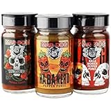 Mad Dog 357 Habanero/Carolina Reaper/Naga Morich Ghost Pepper Puree Three Jar Hot Pack