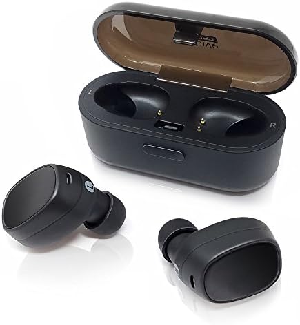 Photive Micro II Wireless Bluetooth Earbuds with Charging Case- Premium HD Bluetooth Headphones with Auto Pair Technology Great for Running, Exercise, Gym, Sports
