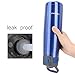 TOPOKO AUTOFLIP Straw Lid Water Bottle Stainless Steel Double Wall Vacuum Insulated Sweat Proof Leak Proof Beverage Taking Aid with Carrying Handle-25 OZ-Blue