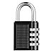 SALEM MASTER 4 Digit Outdoor Combination Locks 1.25 Inch Combination Gate Locks, Padlock for Gym Locker, Hasp Cabinet, Fence, Toolbox (Black)