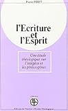 ecriture et esprit une etude tehologique sur l exegese et les philosophies by