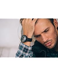 Lo Que Boy de cuarzo, Acero inoxidable y reloj de piel, color: café (modelo: cw103wpw)