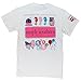 Simply Southern Preppy White T-shirt Essentials of Patriotic Prep, Various Sizes