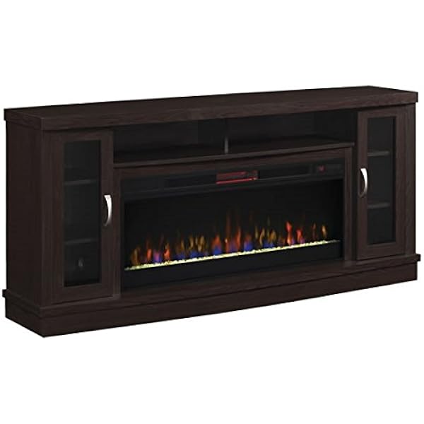 Amazon.com: Classic Flame Hutchinson 70 Infrared Electric Fireplace  Entertainment Center u0026 42 Linear Firebox - Oak Espresso, 42MM3115-PE91 u0026  42II042FGT : Home u0026 Kitchen
