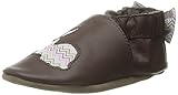 Robeez Hopping Haley Crib Shoe (Infant), Brown/Pink, 12-18 Months M US Infant