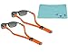 Koala Lifestyle Chums Classic Glassfloats Floating Eyewear Retainer Sunglass Strap | Eyeglass & Glasses Float | Water Sports Holder Keeper Lanyard | 2pk Bundle + Cloth, Neon Orange