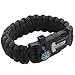 Running Outsides – Emergency paracord bracelet - The Utimate Survival Gear kit with fire starter, Embedded Compass, Emergency Knife & Loud Whistle, Quick Release for backpacking, hiking, camping.