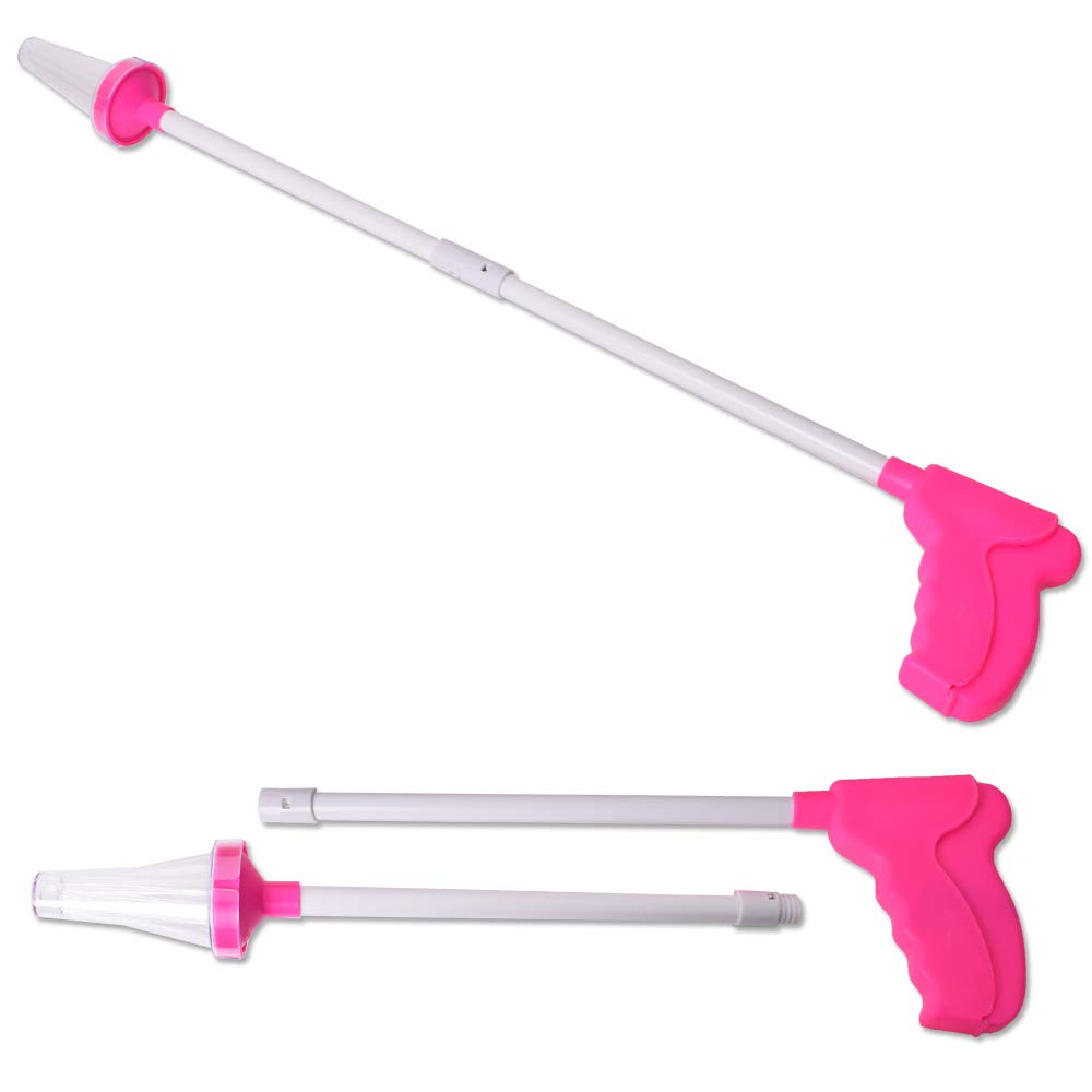 Extra Long Pink Plastic Spider Catcher