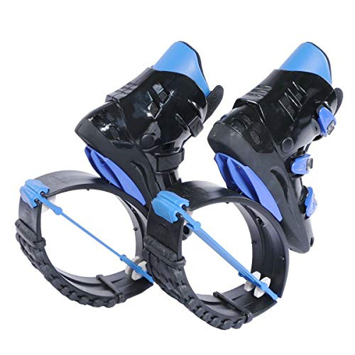 ZCOINS Unisex Kids Adults Anti-Gravity Running Boots Fitness Bounce Shoe Jumping Shoes 60-240 LBS. Black Blue - Thumbnail 5