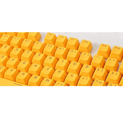 Puyong104 Keys PBT Keycap Set for Cherry Mx Kailh/Outemu Switch/Gateron Switch Keyboard/Most Mechanical Keyboards,Yellow