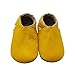 SAYOYO Baby Soft Sole Prewalkers Skid-resistant Baby Toddler Shoes Cowhide Shoes (6-12 months, Yellow)