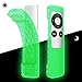 Fintie Protective Case for Apple TV 2 3 Remote Controller - CaseBot (Honey Comb Series) Light Weight (Anti Slip) Shock Proof Silicone Sleeve Cover, Green Glow in The Dark