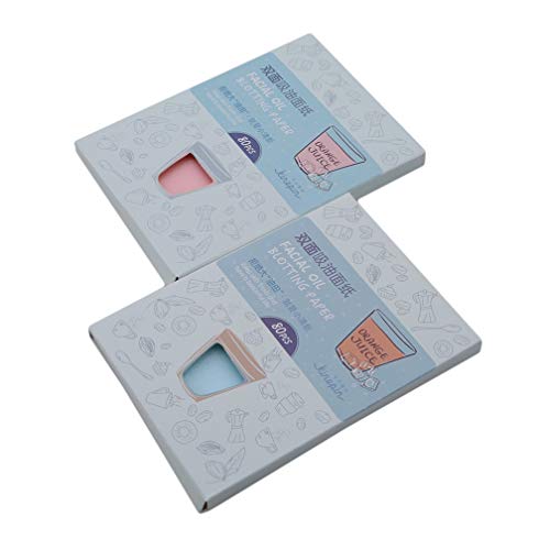 LJSLYJ 160 Sheets Facial Oil Absorbing Paper Blotting Double Side Makeup Cosmetic Tissue,pink