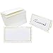100 Place Cards with Gold Polka Dots | 2 x 3.5 Inches Small Tent Cards | Name Cards for Table Setting - Dinner Party Buffet Weddings Baby Shower Bridal Shower Business Food