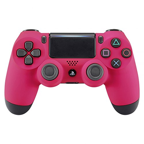 eXtremeRate Red Rose Faceplate Cover, Soft Touch Front Housing Shell Case, Comfortable Soft Grip Replacement Kit for Playstation 4 PS4 Slim PS4 Pro Controller (JDM-040) eXtremeRate Red Rose Faceplate Cover, Soft Touch Front Housing Shell Case, Comfortable Soft Grip Replacement Kit for Playstation 4 PS4 Slim PS4 Pro Controller (JDM-040)