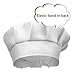 CHENGU 8 Pieces Kids Apron and Chef Hat Set, Boys Girls Adjustable Child Aprons with 2 Pockets Kitchen Bib Aprons for Kitchen Cooking Baking Wear (Small, White)