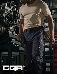CQR Men's Flex Ripstop Work Pants, Water Resistant