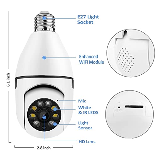 Amazon Smart Light Bulb Security Camera Light Bulb Camera WiFi