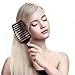 Baasha Curved Vent Brush For Blow Drying, Paddle Vent Brush For Hair, Quick Dry Hair Brush, Vented Boar Bristle Hair Brush For Men & Women, Curved Brushes for Curly, Vent Brushes for Hair Black