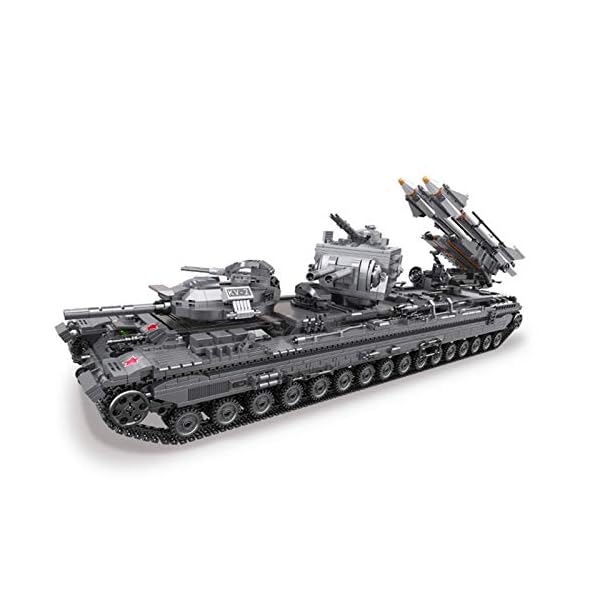 XHH 12che 3663Pcs Militärisches Panzerspielzeug KV-2 Panzermodell MOC WW2 Army Panzerspielzeug
