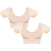 satithry 2PCS Ultra-Thin Underarm Anti-Sweat Lady's Vest with Large Size Cotton Pads for Women